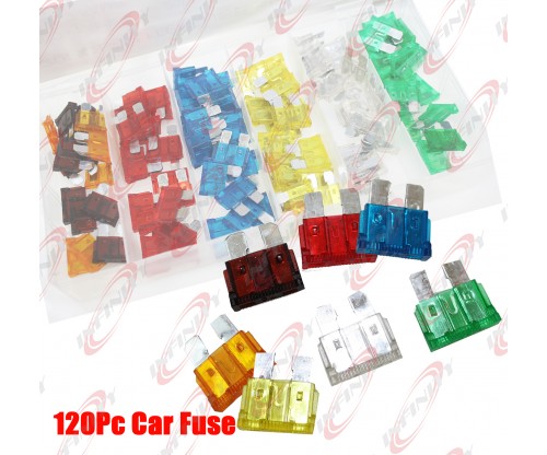120PC Trucks SUV'S Auto Fuses Assorted Color Coded Car Fuse